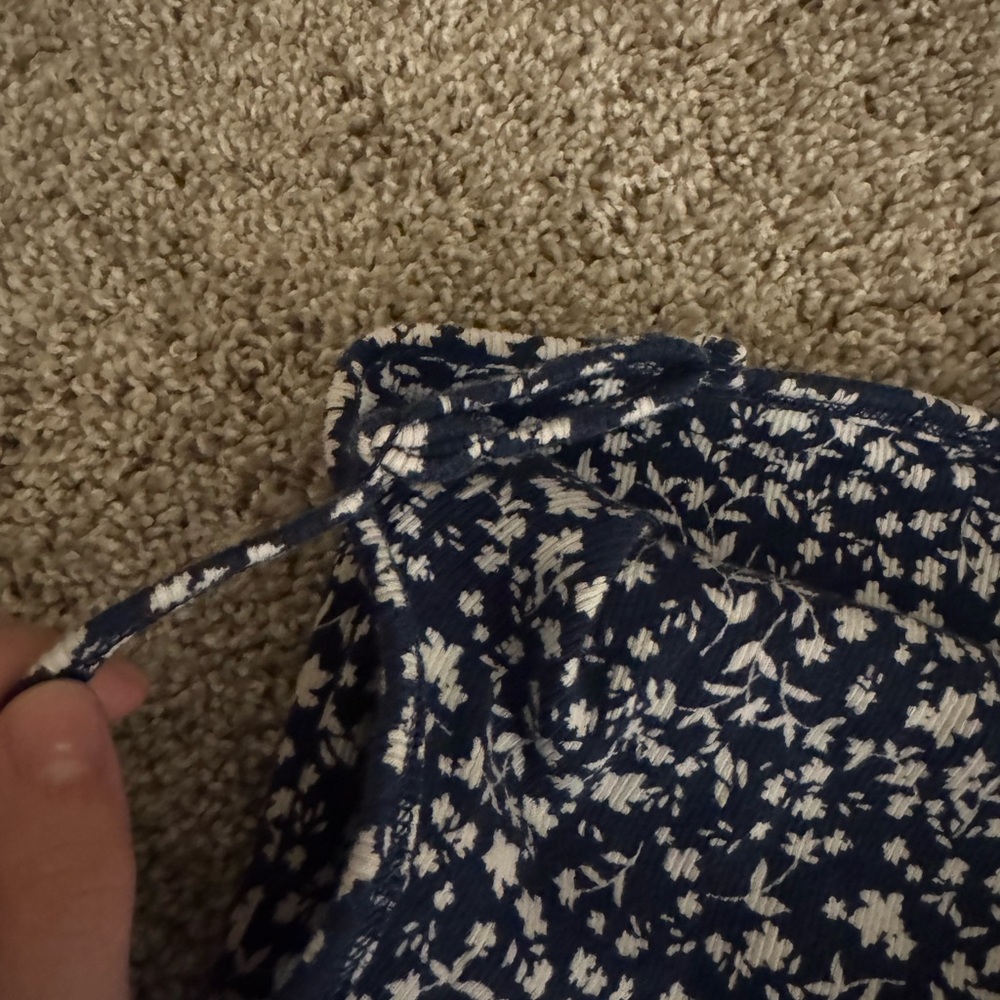 Old Navy Navy Blue Floral Midi Dress - Picture 3 of 3